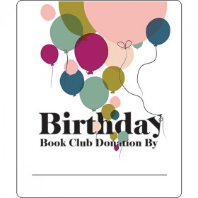 Bookplates - Birthday Book Club Donation (Balloons)