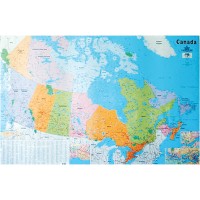 Bilingual Canada Wall Map 