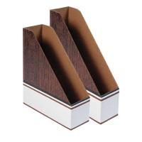 Fellowes® ‘Wood Grain’ Corrugated File Boxes