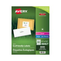 Avery® EcoFriendly Laser/Inkjet Labels