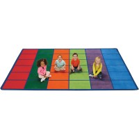 Carpets for Kids® Colourful Rows Seating Rug