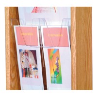 Wooden Mallet Oak and Acrylic Literature Display Dividers
