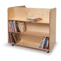 Whitney Brothers® Two Sided Mobile Library Cart