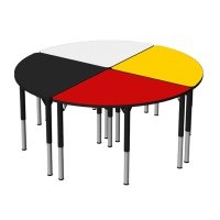 MITYBILT Medicine Wheel Collaboration Tables – Without Graphics