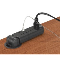 Pop-Up Grommet Outlet & USB Charger