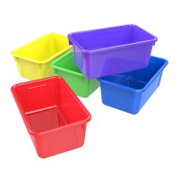 STOREX Cubby Bin Set – Assorted Colours 