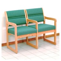 Wooden Mallet® Dakota Wave™ Sled Base Lounge Chairs and Sofas