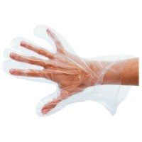 Disposable Clear Polyethylene Gloves - 100/pkg