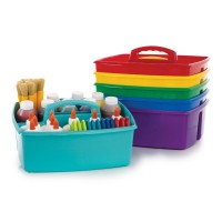 STOREX Large Teachers Classroom Caddy Set – Assorted Colours 