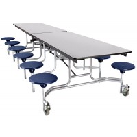 NPS® Cafeteria Mobile Folding Stool Tables