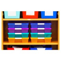 STOREX Classroom Organizer Bin Set – Assorted Colours 