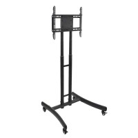 Luxor Height Adjustable Rolling TV Stand