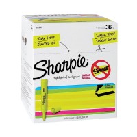 Sharpie Tank Highlighters – Box of 36