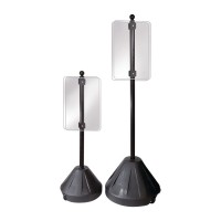 Tip and Roll Portable Pole Sign Holders