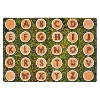 Carpets for Kids® Pixel Perfect Carpet Collection™ Alphabet Tree Rounds Seating Rug