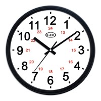 GEO Quartz 12/24 Hour Wall Clock