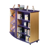 Wave Mobile Double-Sided Shelving